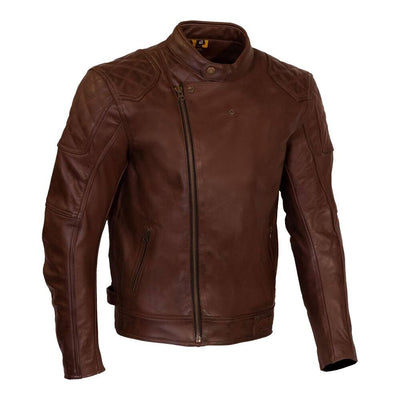 Merlin Chester Café D3O® Leather Jacket Brown
