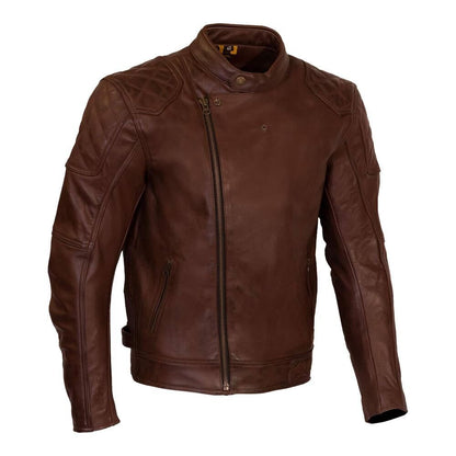 Merlin Chester Café D3O® Leather Jacket Brown