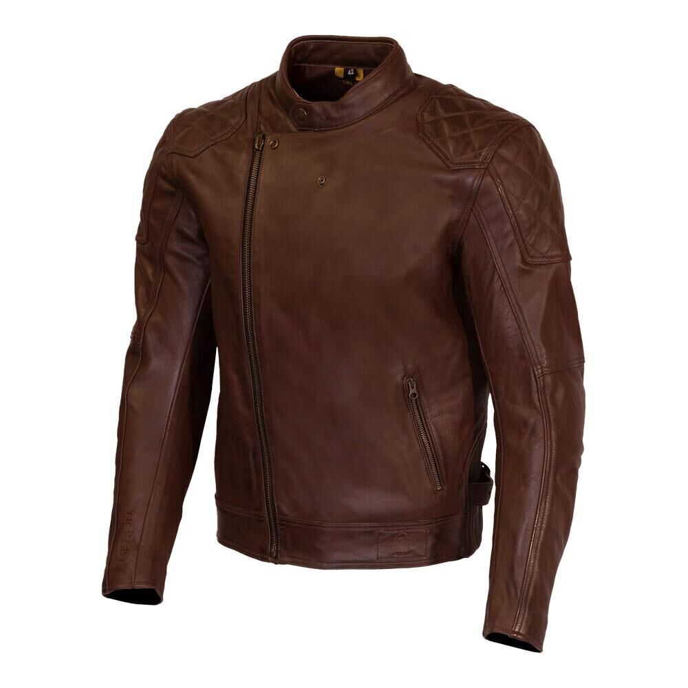 Merlin Chester Café D3O® Leather Jacket Brown