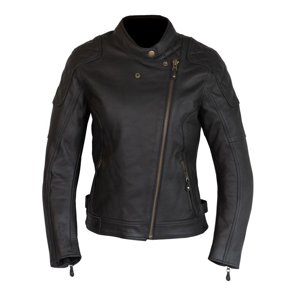 Merlin Bristol Café D3O® Ladies Leather Jacket Black