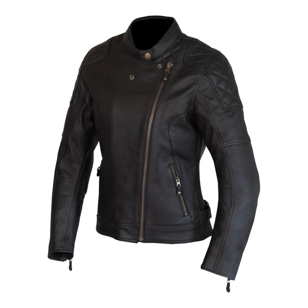 Merlin Bristol Café D3O® Ladies Leather Jacket Black