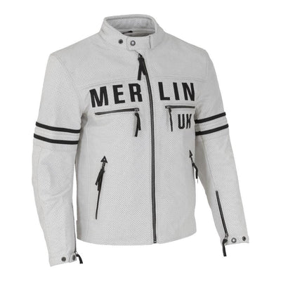 Merlin Revival D3O® Perforated Leather Jacket White