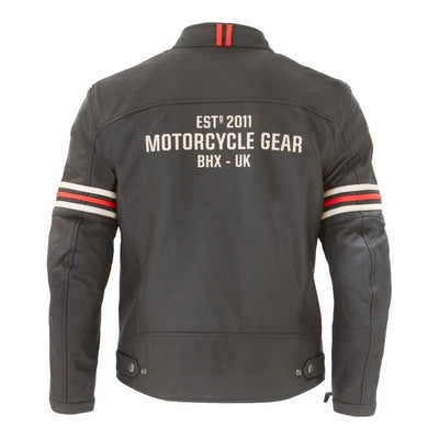 Merlin Revival D3O® Perforated Leather Jacket Black/Vintage