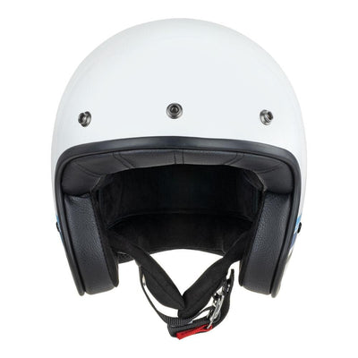 Merlin Blackbird Helmet Aero Stripe White