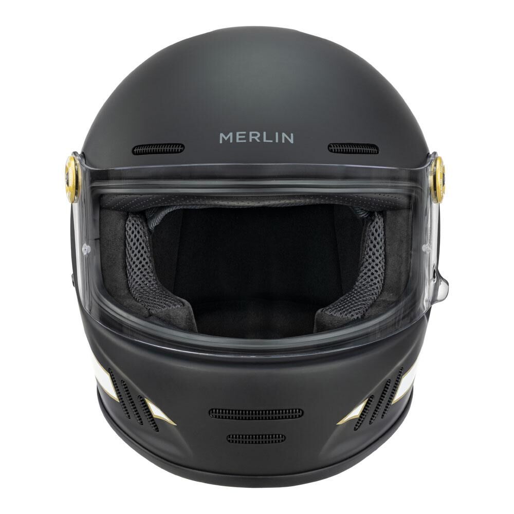Merlin Revival Flash Helmet Matt Black