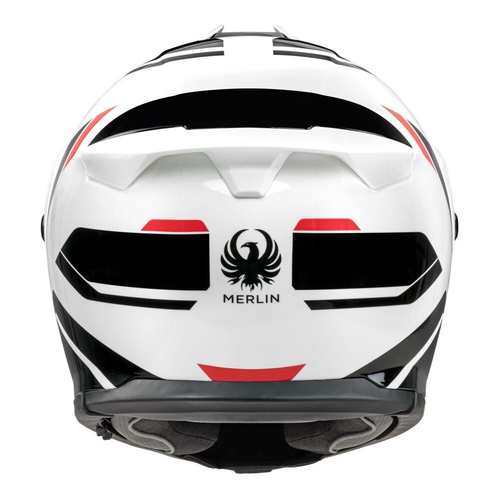 Merlin Torres Block Helmet White/Red