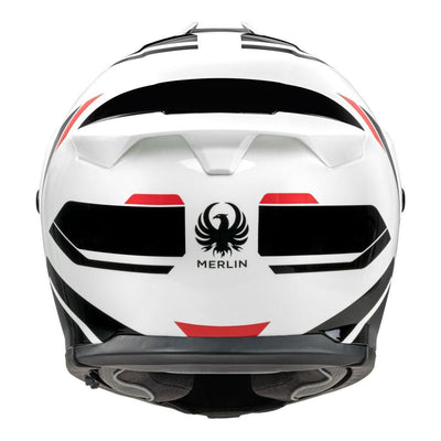 Merlin Torres Block Helmet White/Red