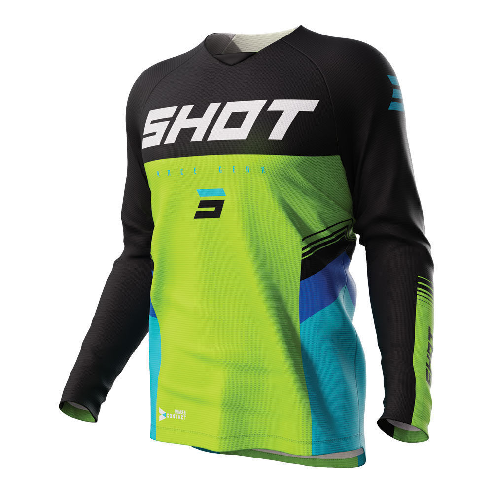 Shot Raw Kid Tracer Jersey Green