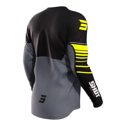 Shot Raw Kid Jersey Peak Neon Yellow