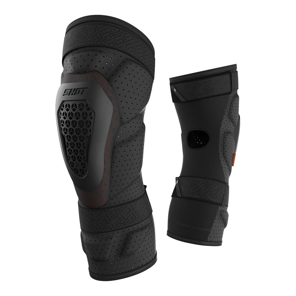 Shot Protector D3O® Knee Guards Black/Neon Yellow