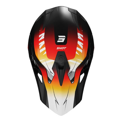 Shot Pulse Kid X-Treme Helmet Orange/Red Glossy