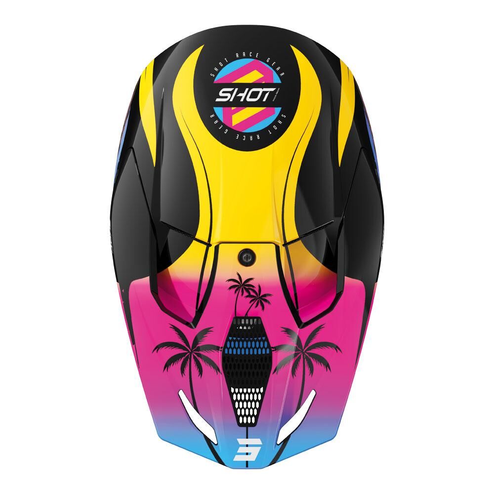Shot Furious Kid Miami Helmet Orange Glossy