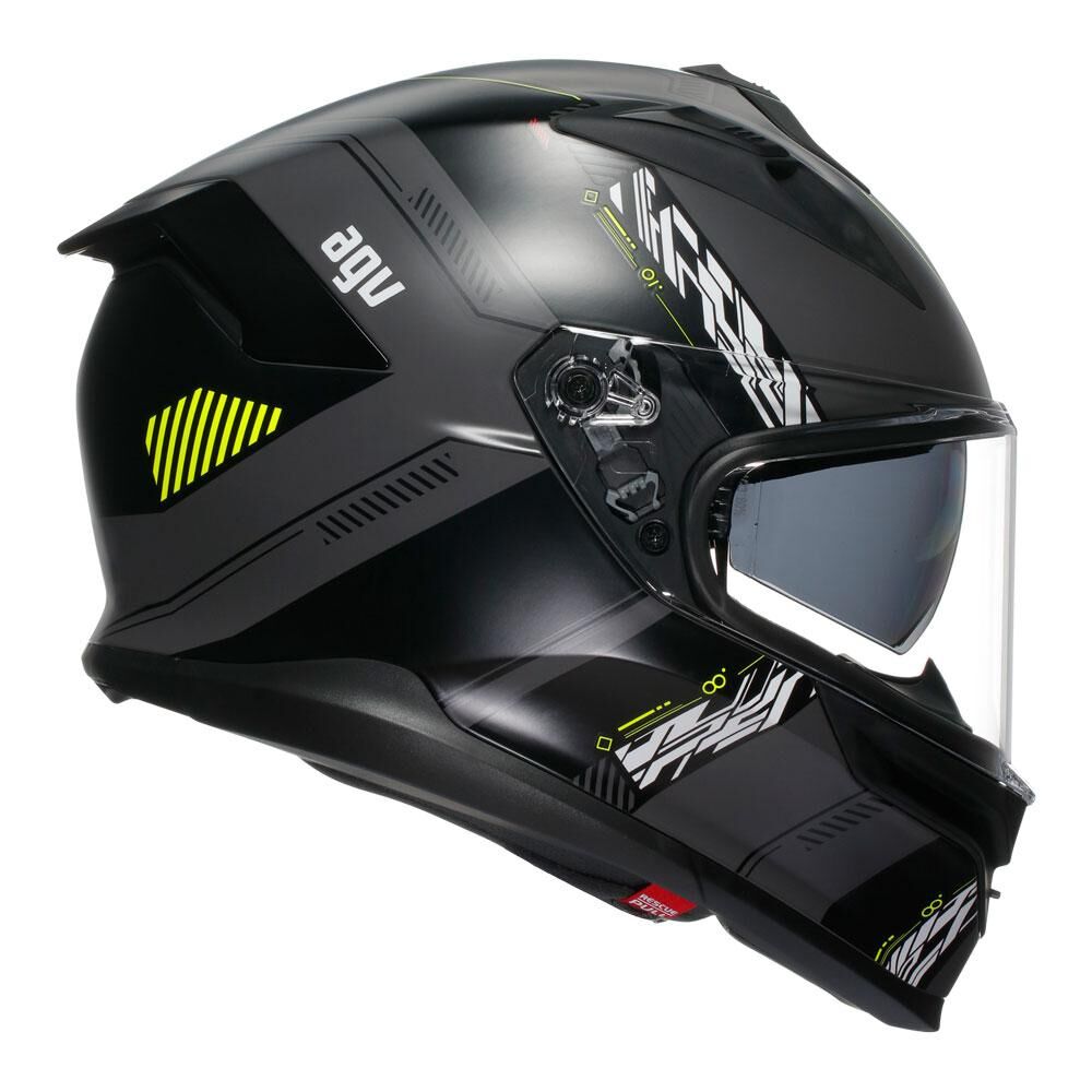 AGV K7 - KYBER MATT GREY/YELLOW FLUO