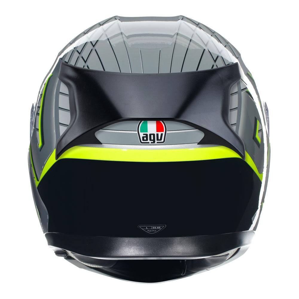 AGV K3 - FORTIFY GREY/BLACK/YELLOW FLUO