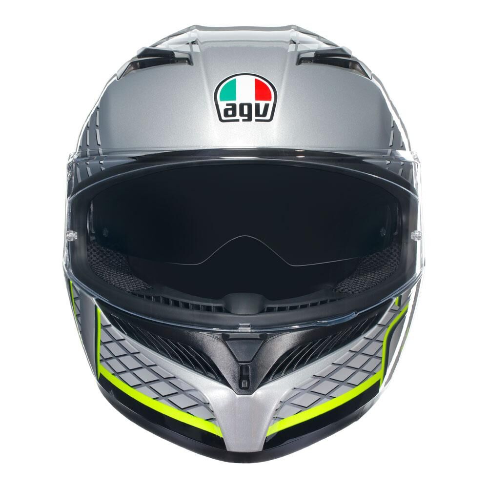 AGV K3 - FORTIFY GREY/BLACK/YELLOW FLUO