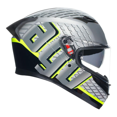 AGV K3 - FORTIFY GREY/BLACK/YELLOW FLUO