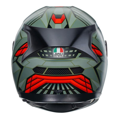AGV K3 - DECEPT MATT BLACK/GREEN/RED