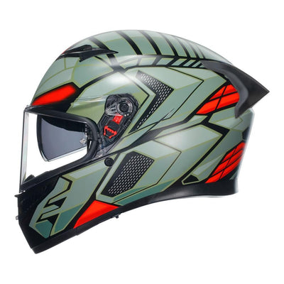 AGV K3 - DECEPT MATT BLACK/GREEN/RED
