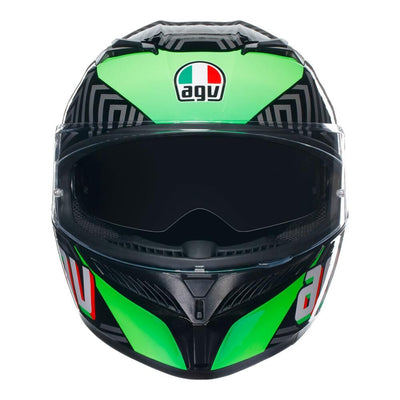 AGV K3 - KAMALEON BLACK/RED/GREEN