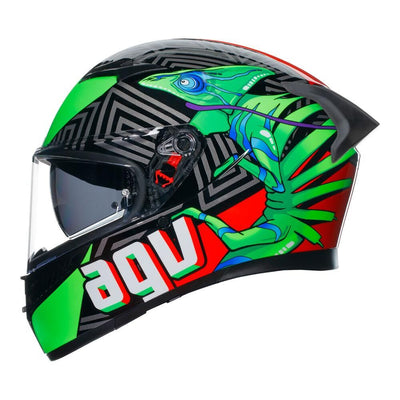 AGV K3 - KAMALEON BLACK/RED/GREEN