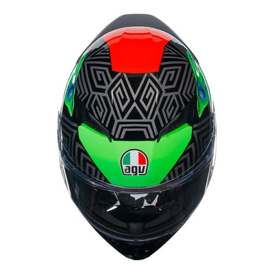 AGV K3 - KAMALEON BLACK/RED/GREEN