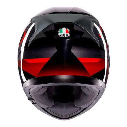 AGV K3 - STRIGA MATT BLACK/GREY/RED