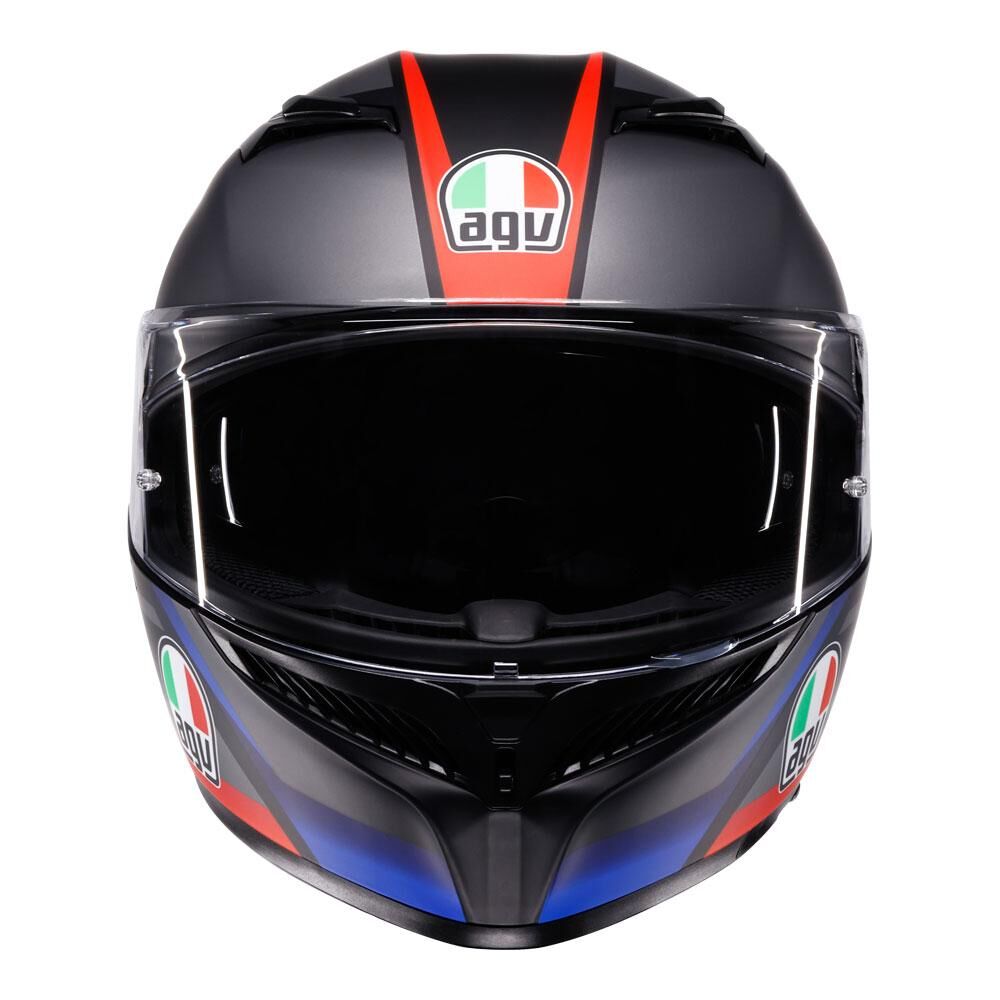 AGV K3 - STRIGA MATT BLACK/BLUE/RED