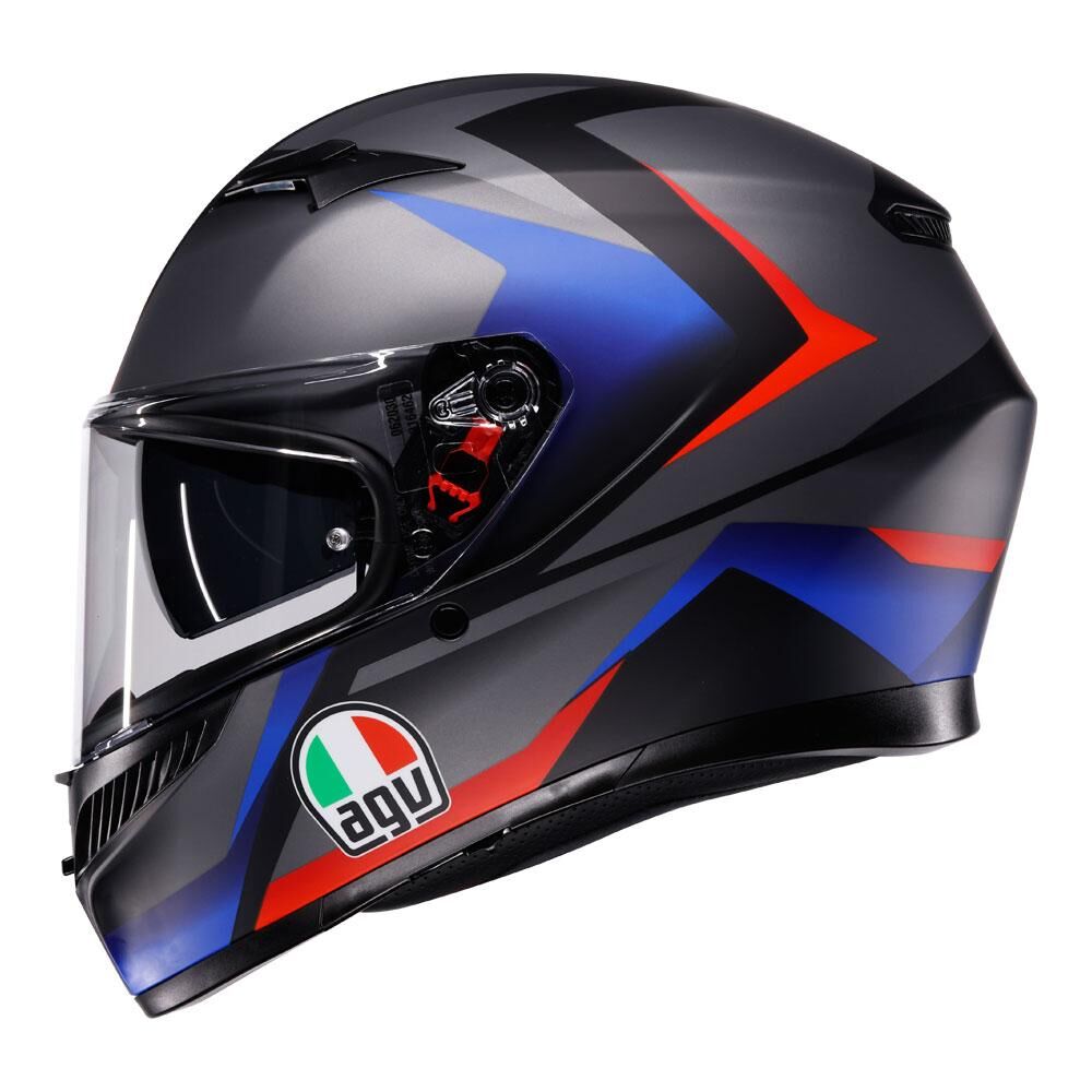AGV K3 - STRIGA MATT BLACK/BLUE/RED