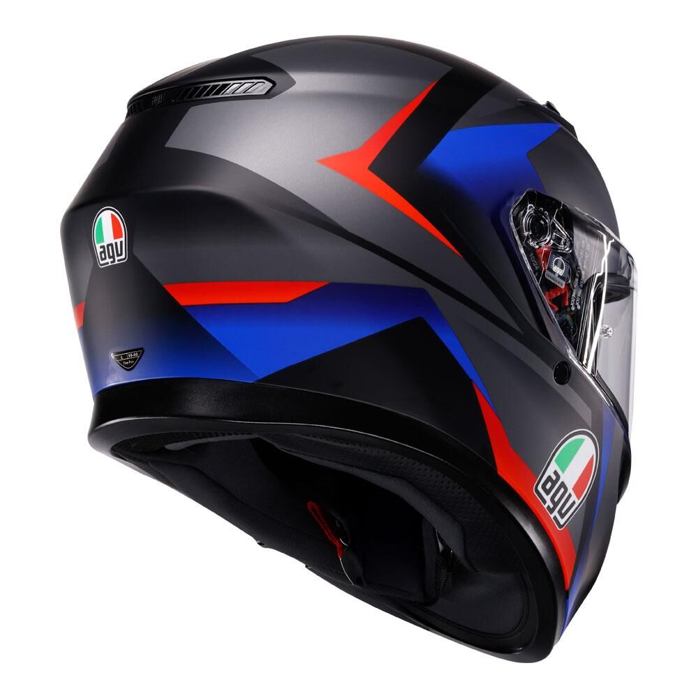 AGV K3 - STRIGA MATT BLACK/BLUE/RED