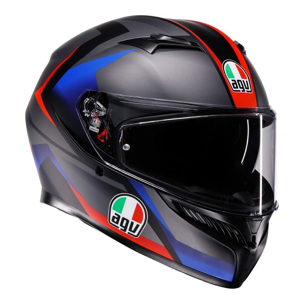 AGV K3 - STRIGA MATT BLACK/BLUE/RED