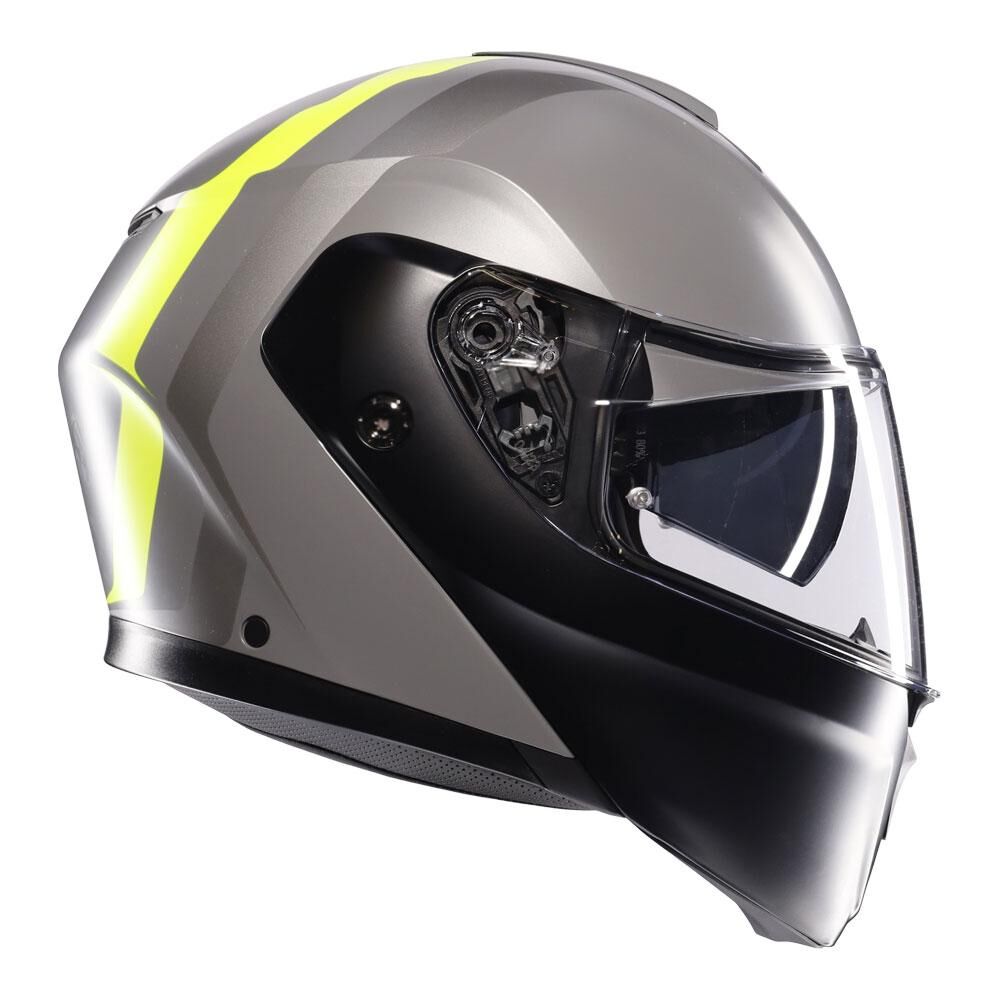 AGV STREETMODULAR - RESIA MATT GREY/BLACK/YELLOW