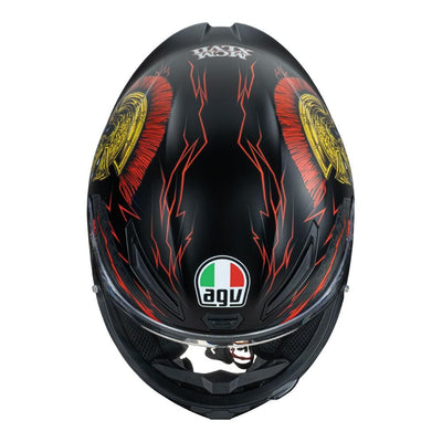 AGV K1 S - GLADIATOR MATT BLACK/GOLD/RED