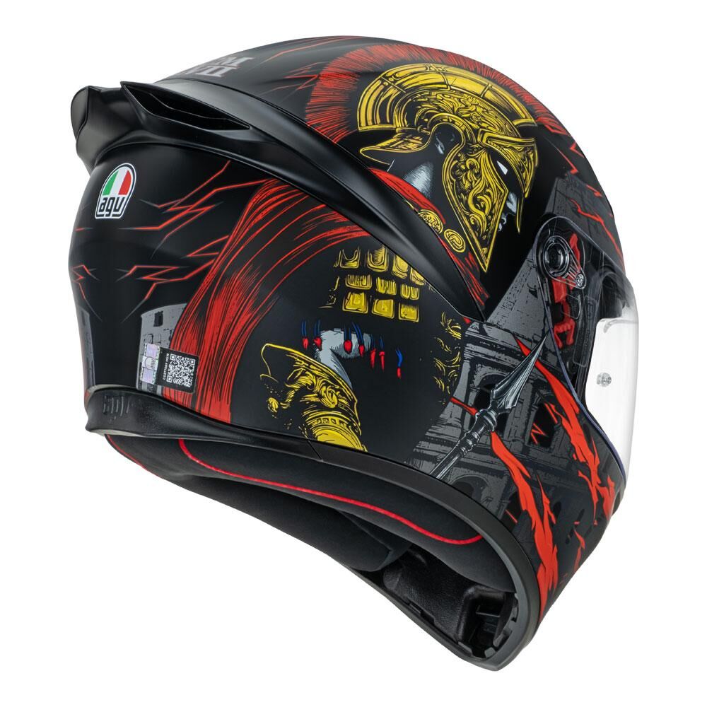 AGV K1 S - GLADIATOR MATT BLACK/GOLD/RED