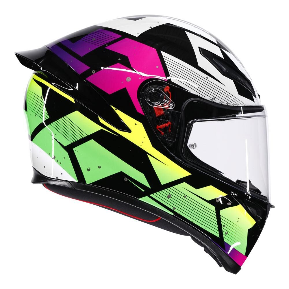 AGV K1 S - PUNKPULSE BLACK/PURPLE/LIME