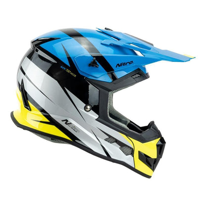 NITRO MX700 YOUTH RECOIL BLUE/BLACK/GREY/FLURO
