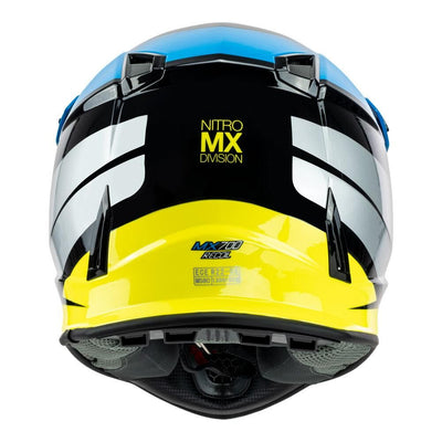 NITRO MX700 YOUTH RECOIL BLUE/BLACK/GREY/FLURO