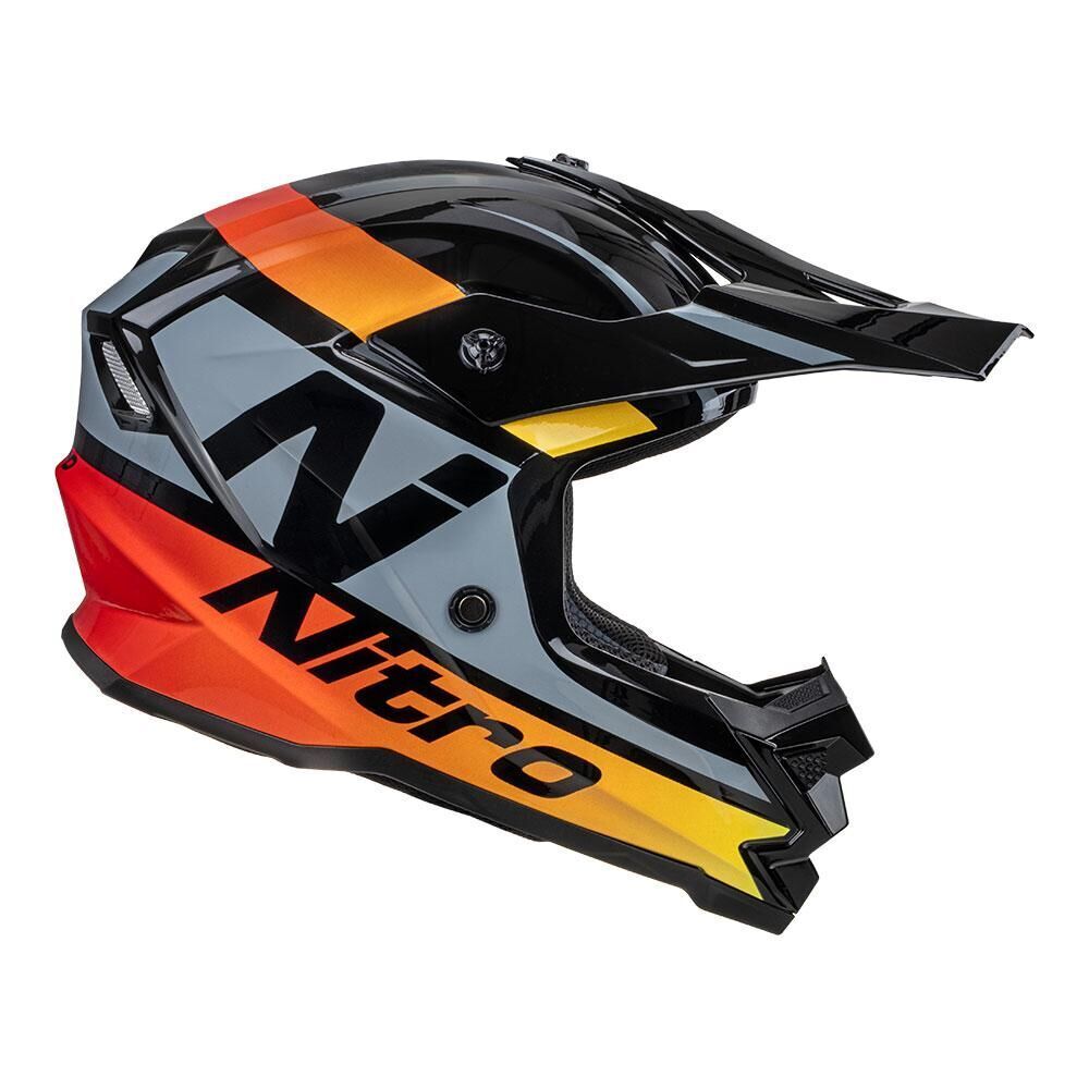NITRO MX710 YOUTH ONYX-Q2 YELLOW/RED