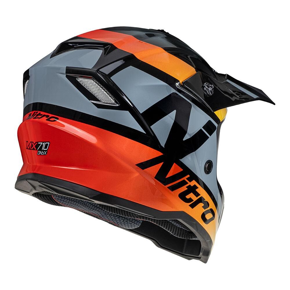NITRO MX710 YOUTH ONYX-Q2 YELLOW/RED