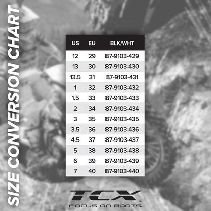 TCX COMP KID BOOTS BLACK/WHITE 2020