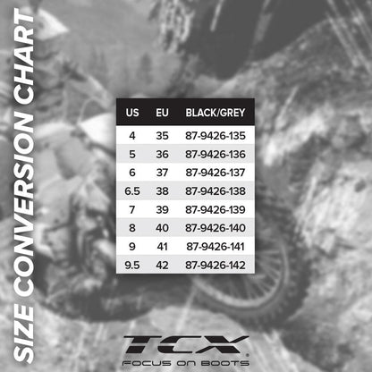 TCX STREET 3 LADY AIR BOOTS BLACK/GREY
