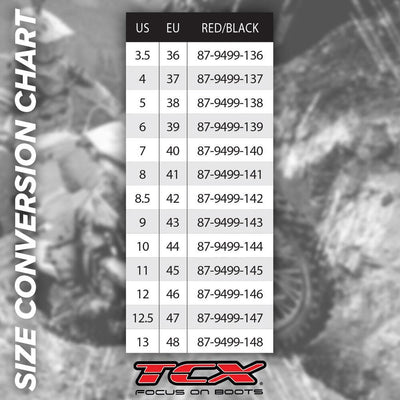 TCX PADDOCK RED/BLACK