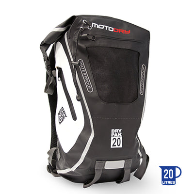 MOTODRY - MOTODRY 'DRYPAK' W/PROOF BACKPACK 20L - Shark Leathers