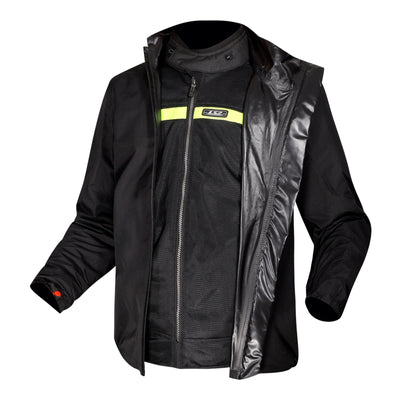 LS2 Riva Men's Jacket - Black / Dark Grey / Red