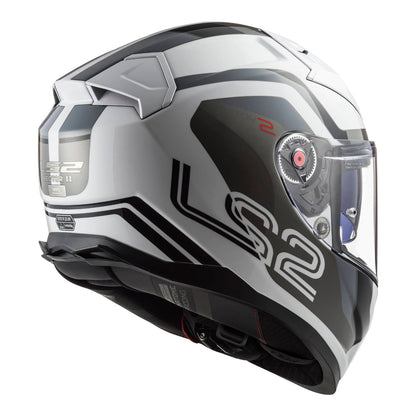 LS2 FF811 Vector II Metric Helmet - White / Titanium / Silver