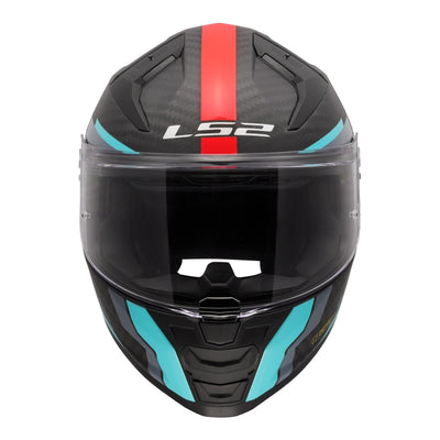 LS2 FF811 Vector II Carbon Grid Helmet - Cyan