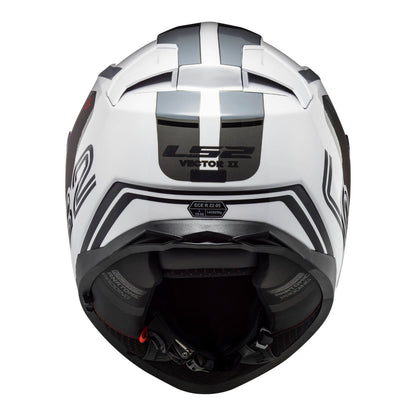 LS2 FF811 Vector II Metric Helmet - White / Titanium / Silver