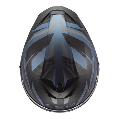 LS2 FF820 Rapid III Xtrem Helmet - Black / Blue Petrol