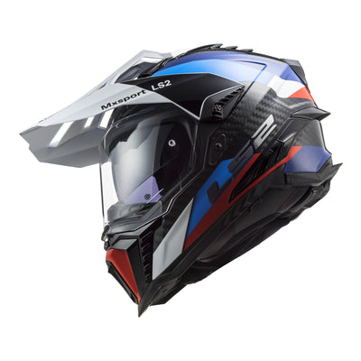 LS2 MX701 Explorer Carbon Frontier Helmet - Black / Blue