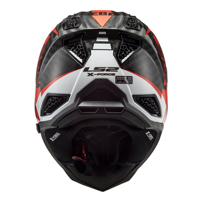 LS2 MX703 X-Force Carbon Helmet - Victory Red / White