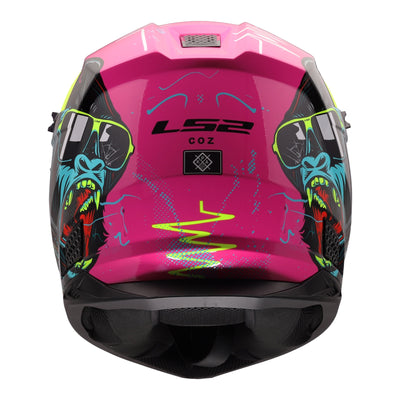 LS2 MX706J COZ Gorilla Junior Helmet - Gloss Purple